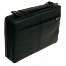 BLACK GENUINE LEATHER: LARGE
