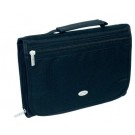 BLACK MICRO-FIBRE THREE-FOLD: LARGE