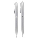 PEN & PENCIL SET SILVER - CROSS ON PEN, FISH ON PENCIL